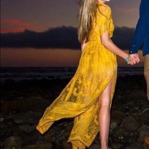 Yellow Vici Collection Romper/Dress.